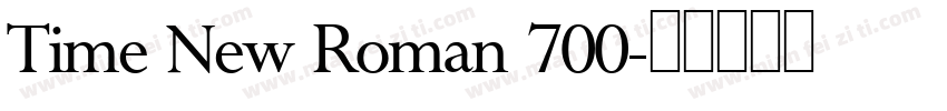 Time New Roman 700字体转换